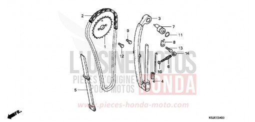 CHAINE A CAMES CRF100F9 de 2009